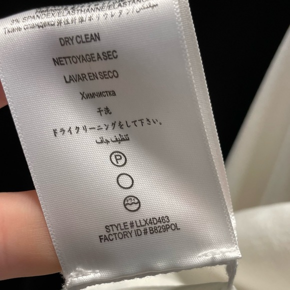 BCBGMaxAzria Adoree Ruffle Back Blazer Off White Ivory Gardenia XS NWOT - Picture 11 of 13